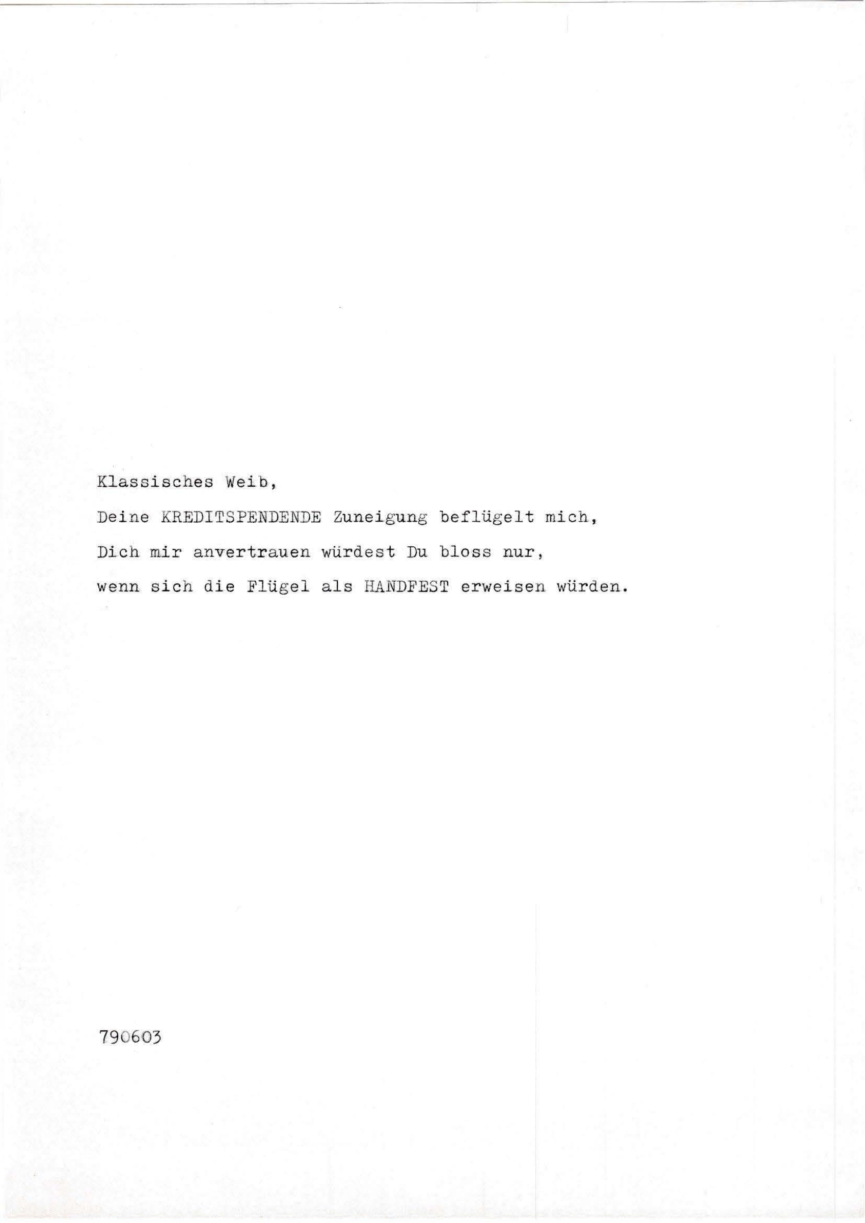 Klassisches Weib,